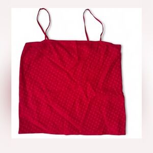 Vintage Levino Verna Red Silk Cami Blouse – Size 8